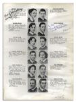 HOFer Sandy Koufax Signed High School Yearbook -- ...To be successful and make my family proud of me...'' -- With JSA LOA