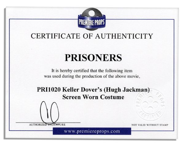 Hugh Jackman Screen Worn Henley Shirt and Blue Flannel Button-Up From ''Prisoners'' -- With a COA From Premiere Props