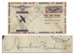 Amelia Earhart National Air Races Cover Signed