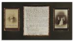 P.T. Barnum Autograph Letter Signed With Excellent Content -- ''...a bevy of showmen...began to argue upon the merits and demerits of Genl Tom Thumb - one claiming that I had bamboozled the Queen...''