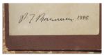 P.T. Barnum Autograph Letter Signed With Excellent Content -- ''...a bevy of showmen...began to argue upon the merits and demerits of Genl Tom Thumb - one claiming that I had bamboozled the Queen...''