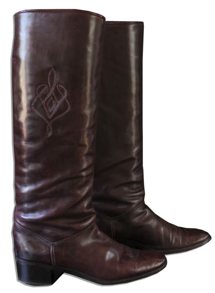 Italian Leather Boots Personally Owned by Rock and Roll Hall of Famer & Soul Signer Wilson Pickett -- With an LOA From His Brother