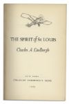 Charles Lindbergh Signed Presentation Limited Edition of ''The Spirit of St. Louis'' with Partial Dustjacket