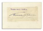 Thomas Alva Edisons Signature