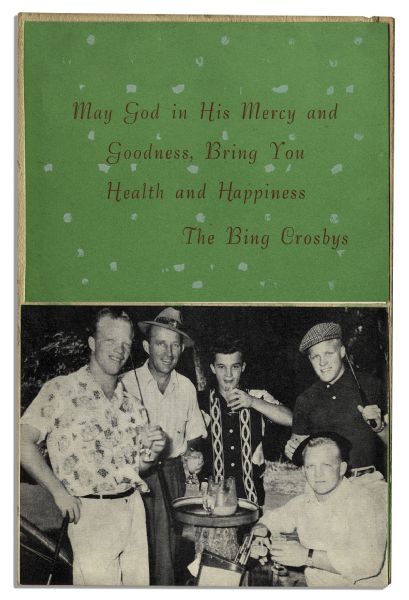 Lot of Correspondences From Bing Crosby & Family -- Ten-Piece Lot Includes Family Photos of Bing's Children, Including Gary Who Published a Scathing Memoir Damning Crosby as a Father
