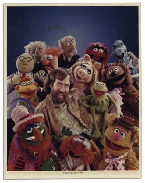Jim Henson Signed 8'' x 10'' Muppet Group Photo -- Also Signed on Behalf of ''Kermit The Frog''