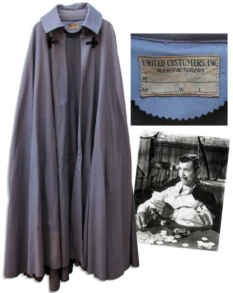 Cape Made for Clark Gable in ''Gone With The Wind'' by United Costumers of Hollywood