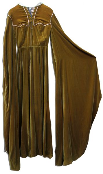 Virginia Mayo Worn Velvet Gown Costume From ''The Flame and the Arrow''