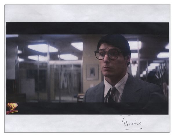Christopher Reeve Screen Worn Pinstripe Suit From The First Superman Picture in 1978 --  ''Superman: The Movie''