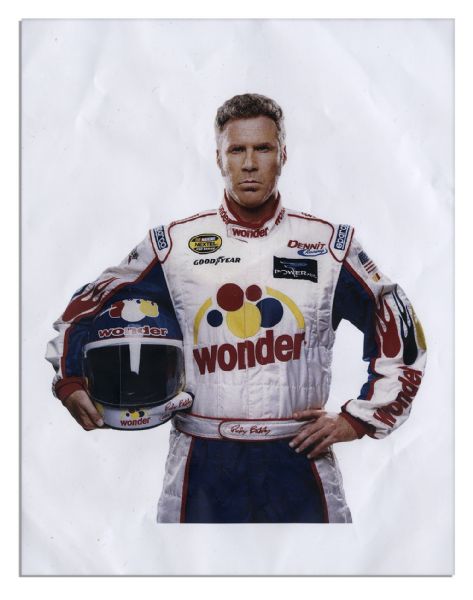 Will Ferrell Hero Costume From His Racecar Driver Comedy ''Talladega Nights'' -- Wonder Bread Racesuit, Cap & Shoes -- With Wardrobe Department's Tag