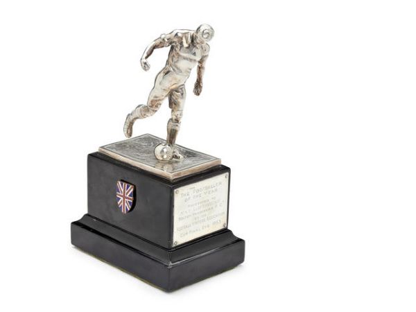 Footballer of the Year Trophy Awarded to Nat Lofthouse in 1953 by The English Football Writers Association