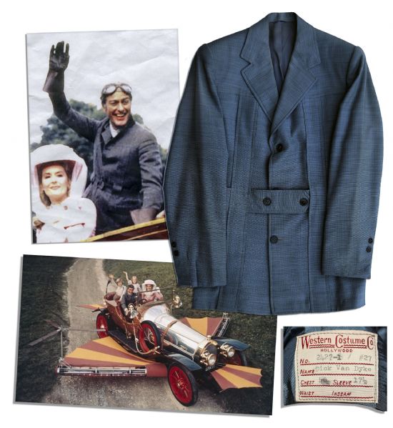 Dick Van Dyke Screen Worn Custom Flight Jacket From ''Chitty Chitty Bang Bang'' -- Made for Van Dyke by Classic Hollywood Costume House Western Costume