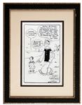 Original Elzie Segar ''Popeye'' Artwork Signed From the 1930's