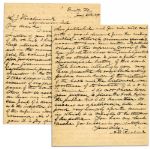 Abraham Lincoln Assassination Letter ...you unfold the scheme of consummation of the plot for assassinating the chief officer of our government...