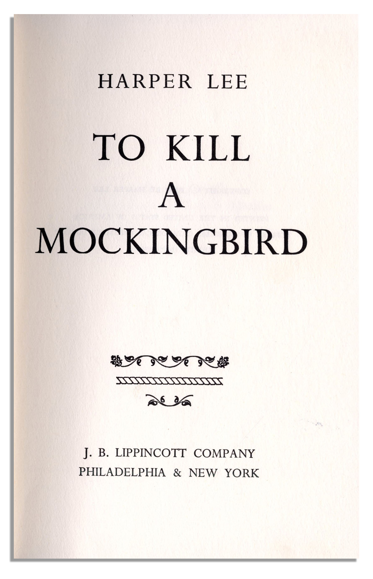 Lot Detail - ''To Kill a Mockingbird'' Signed by Harper Lee in 1960 ...