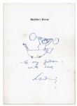 Ludwig Bemelmans Hand-Drawn Sketch & Signed Inscription Within His Popular Book, ''Madeline's Rescue''