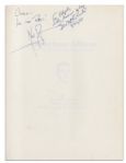 Neil Armstrong Signs a Book on ''The National Aviation Hall of Fame'' -- Into Which He Was Enshrined in 1979