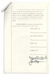 Muhammad Ali vs. Joe Frazier 1970 ''Fight of the Century'' Original Dual-Signed Contract