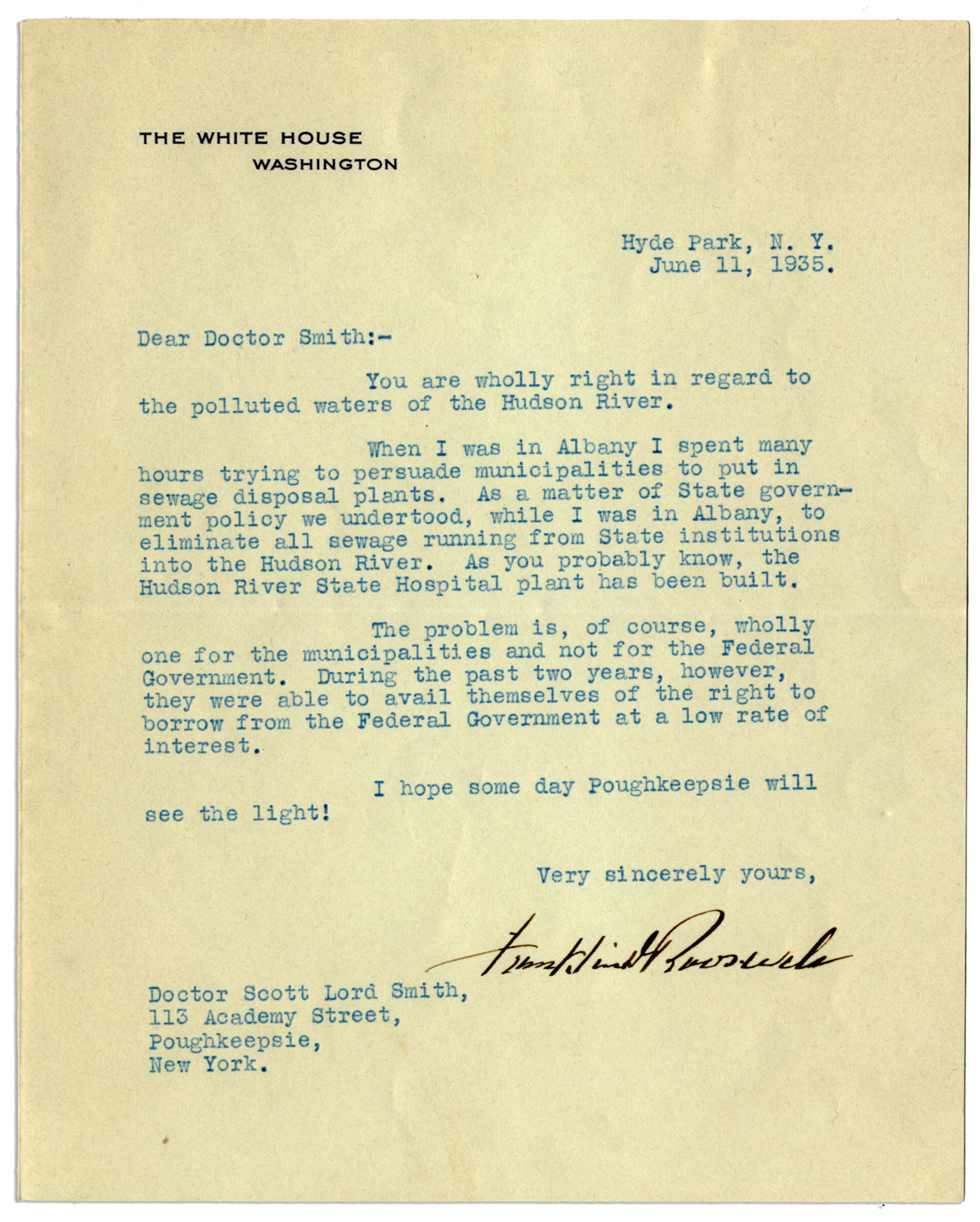 Lot Detail Franklin Roosevelt Letter Signed As President You Are Wholly Right In