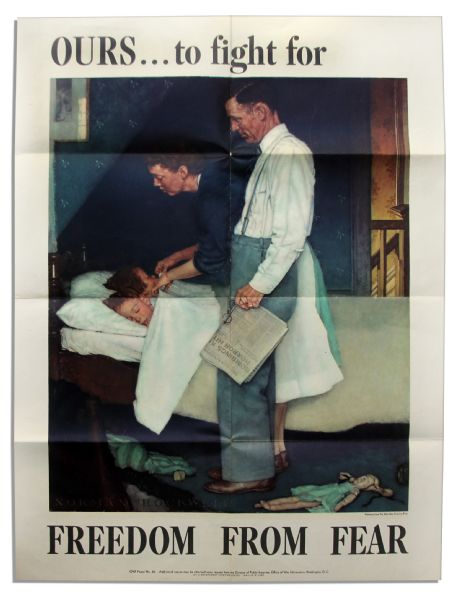 Norman Rockwell's Original 1943 ''Four Freedoms'' Poster Set