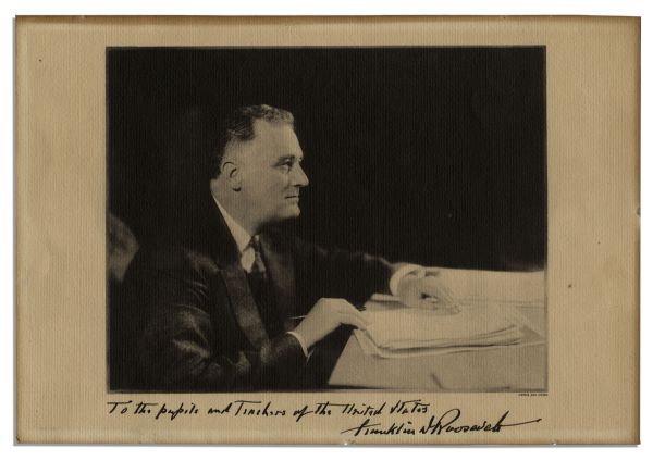 Franklin D. Roosevelt Signed Photo