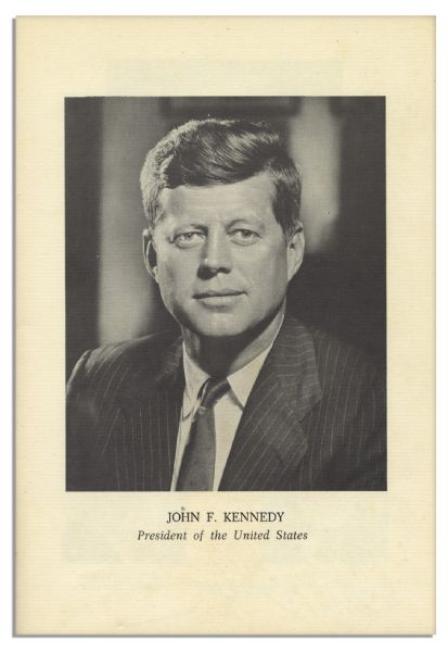President Kennedy 1961 Birthday Program Signed by Bobby Kennedy, Vice President Lyndon B. Johnson & More
