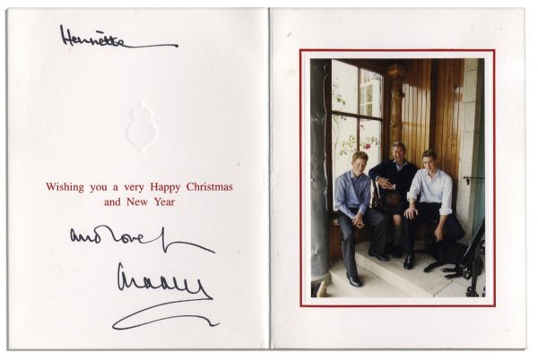 Prince Charles Signed Christmas Card
