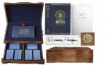 Luxury Oak Boxed Signed Set of Ronald Reagans Speaking My Mind -- Signed Limited Edition Book & Cassette Tapes