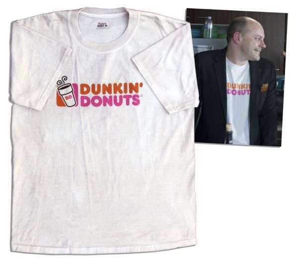 Dunkin' Donuts T-Shirt Screen-Worn by Rob Corddry in ''Seeking a Friend For The End of The World''