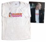 Dunkin Donuts T-Shirt Screen-Worn by Rob Corddry in Seeking a Friend For The End of The World
