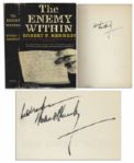 Robert Kennedy Signed The Enemy Within -- Chronicle of His Role as Leader of the Congressional Inquiry Into the Teamsters Union Scandal