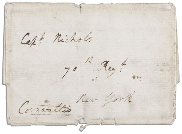 Revolutionary War Leader Lord Charles Cornwallis Free Frank Signature