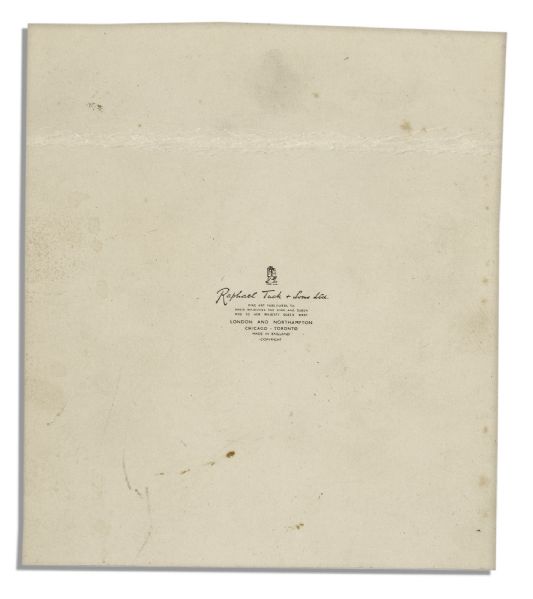 Queen Elizabeth II & Prince Philip Signed Christmas Card -- Early Signature by Elizabeth as a Princess