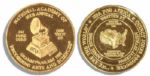Grammy Award Gold Coin Honoring Super-Group "USA For Africa" & Their 1985 Record of the Year, "We Are the World"