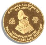 Grammy Award Gold Coin Honoring Super-Group USA For Africa & Their 1985 Record of the Year, We Are the World