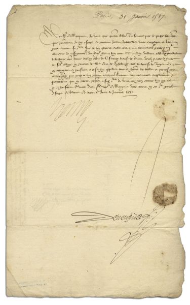 Henry III King of France Letter Signed