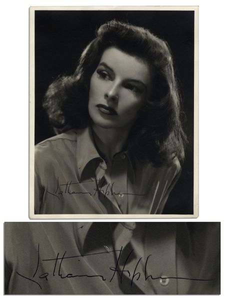 Rare Katharine Hepburn Signed 8'' x 10'' Photo from the Van Heflin Collection