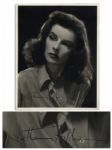 Rare Katharine Hepburn Signed 8 x 10 Photo from the Van Heflin Collection