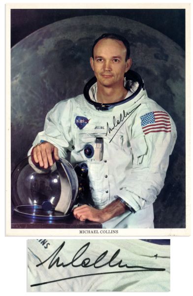 Apollo 11 Signed Photos -- Three Individual 8'' x 10'' Portrait Photos Signed by Each Astronaut -- Neil Armstrong, Buzz Aldrin, Michael Collins