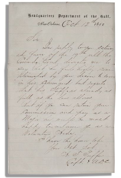 Abraham Lincoln Autograph Note Signed as President, Dated 3 June 1864