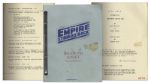 Shooting Script for "Star Wars Episode V: The Empire Strikes Back" From 1978 -- With the Red Coding Number on Every Page -- The Second Film Released in the Epic Series