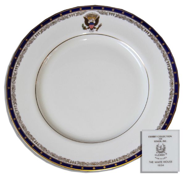 Franklin D. Roosevelt White House Exhibit China -- Dinner Plate by Lenox