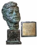 John F. Kennedy Bust Sculpture by Robert Berks -- Presented as an Award Trophy in 1965