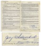Lone Ranger Actor Jay Silverheels Contract Twice Signed for a TV Appearance