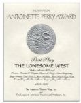 Tony Nomination Certificate for Best Play of 1998-1999, The Lonesome West -- Fine