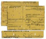 Driver License Application Signed & Filled Out by Jackie Kennedy in 1968