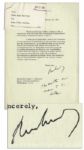 John F. Kennedy Letter Signed as President, Regarding Civil Rights -- ...the standards of nondiscrimination set forth by our Constitution... -- With Autograph Postscript by JFK & PSA COA