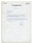John F. Kennedy Typed Letter Signed From 1954 -- ''...in the case of Louis Scorperotti who is desirous of having his brother, Giuseppe Scaparrotta come to the United States from Italy...''