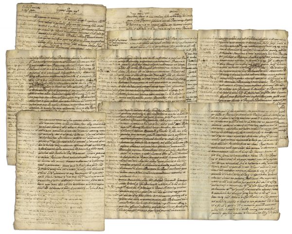 1583 Extensive Manuscript Relating to the Papacy of Gregory XIII -- ''... 3 provinces of Catalonia, Valencia, and Aragon, Gregory XIII extends to the them right of autonomy...''