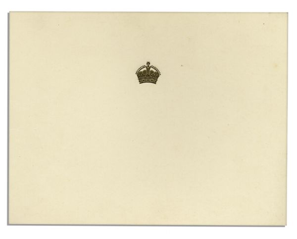 Royal Christmas Card Signed by Queen Elizabeth, The Queen Mother